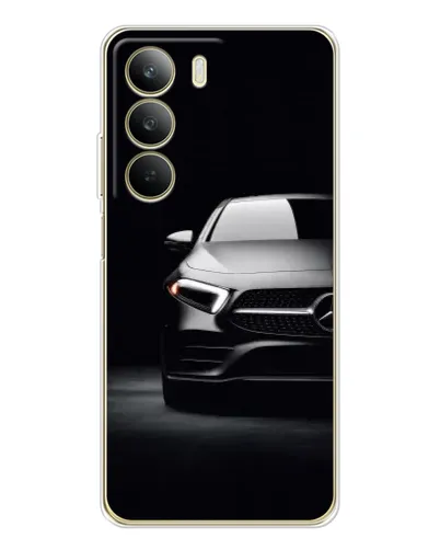 Чехол для Realme C71 с картинкой «Свет фар Mercedes»