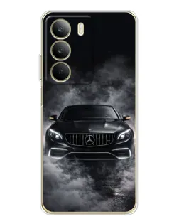Чехол для Realme C71 с картинкой «Mercedes в дыму»