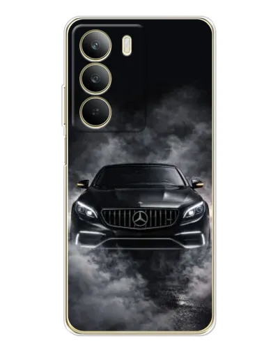 Чехол для Realme C71 с картинкой «Mercedes в дыму»