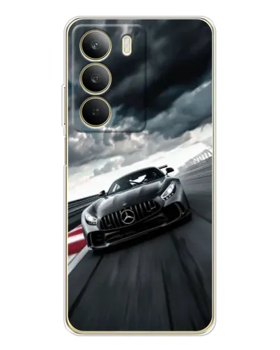 Чехол для Realme C71 с картинкой «Гоночный Mercedes AMG»