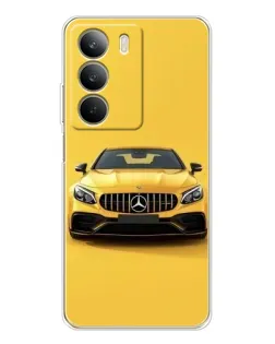 Чехол для Realme C71 с картинкой «Желтый Mercedes GT»