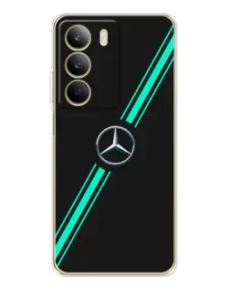 Чехол для Realme C71 с картинкой «Спортивные линии Mercedes» Чехол для Realme C71 с картинкой «Спортивные линии Mercedes»