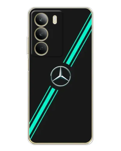 Чехол для Realme C71 с картинкой «Спортивные линии Mercedes» Чехол для Realme C71 с картинкой «Спортивные линии Mercedes»