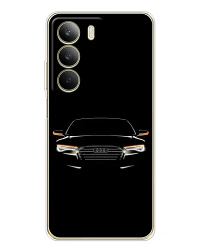 Чехол для Realme C71 с картинкой «Audi — ночной контур»
