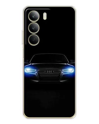 Чехол для Realme C71 с картинкой «Audi в неоне»