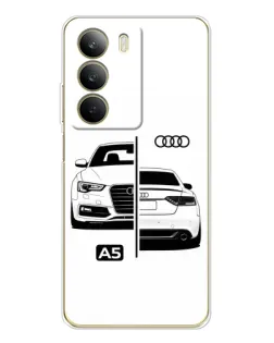 Чехол для Realme C71 с картинкой «Audi — контрастный дизайн»
