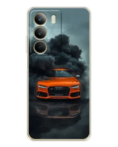 Чехол для Realme C71 с картинкой «Audi в облаках дыма»