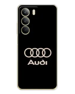 Чехол для Realme C71 с картинкой «Audi — золотой логотип»