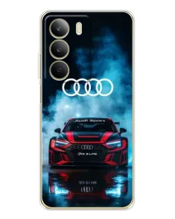 Чехол для Realme C71 с картинкой «Audi Sport — неон»