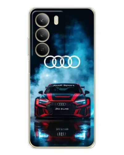 Чехол для Realme C71 с картинкой «Audi Sport — неон»