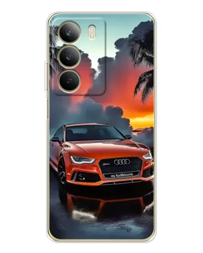 Чехол для Realme C71 с картинкой «Audi — закат»