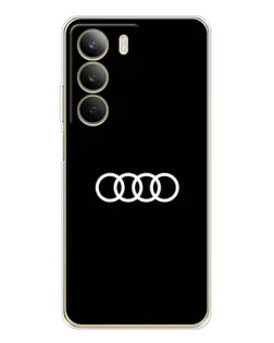 Чехол для Realme C71 с картинкой «Audi White Logo»