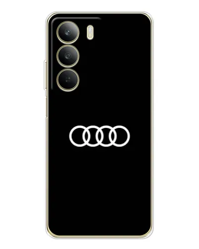 Чехол для Realme C71 с картинкой «Audi White Logo»