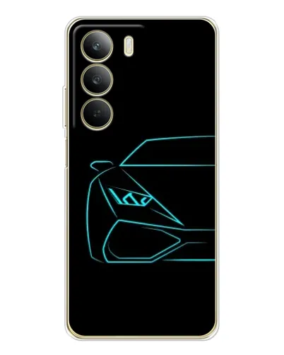 Чехол для Realme C71 с картинкой «Голубой силуэт Lamborghini» Чехол для Realme C71 с картинкой «Голубой силуэт Lamborghini»