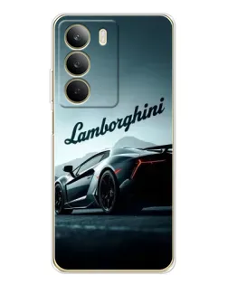 Чехол для Realme C71 с картинкой «Классическая надпись Lamborghini»