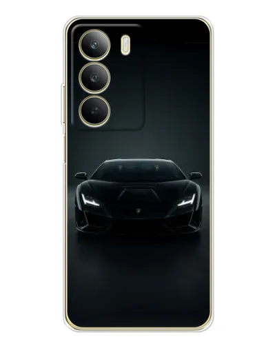 Чехол для Realme C71 с картинкой «Черный Lamborghini Aventador» Чехол для Realme C71 с картинкой «Черный Lamborghini Aventador»