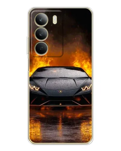 Чехол для Realme C71 с картинкой «Lamborghini в огне» Чехол для Realme C71 с картинкой «Lamborghini в огне»