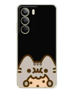 Чехол для Realme C71 с картинкой «Пушин на черном»