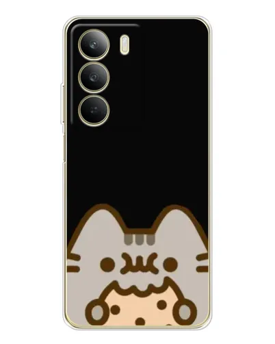 Чехол для Realme C71 с картинкой «Пушин на черном» Чехол для Realme C71 с картинкой «Пушин на черном»