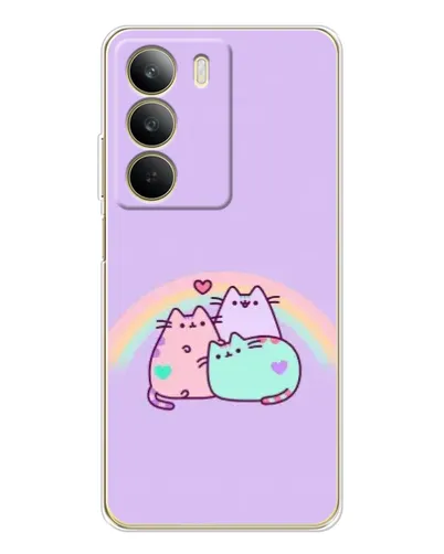 Чехол для Realme C71 с картинкой «Радужные Пушины» Чехол для Realme C71 с картинкой «Радужные Пушины»