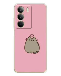 Чехол для Realme C71 с картинкой «Pusheen сердце»
