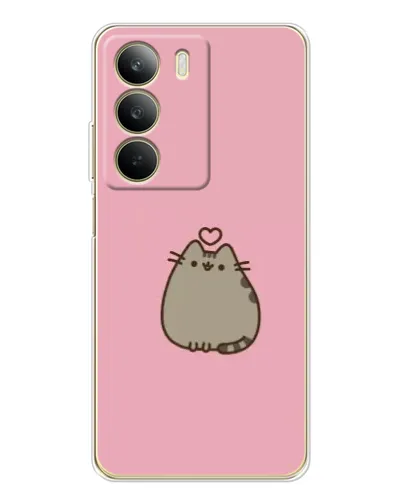 Чехол для Realme C71 с картинкой «Pusheen сердце» Чехол для Realme C71 с картинкой «Pusheen сердце»