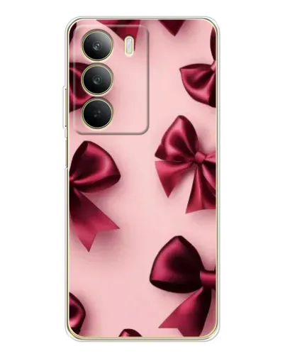 Чехол для Realme C71 с картинкой «Бордовый атлас»