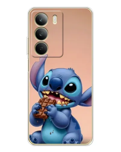 Чехол для Realme C71 с картинкой «Стич ест шоколад»