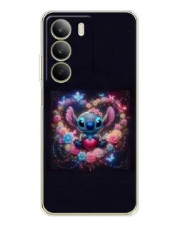 Чехол для Realme C71 с картинкой «Stitch в цветах» Чехол для Realme C71 с картинкой «Stitch в цветах»