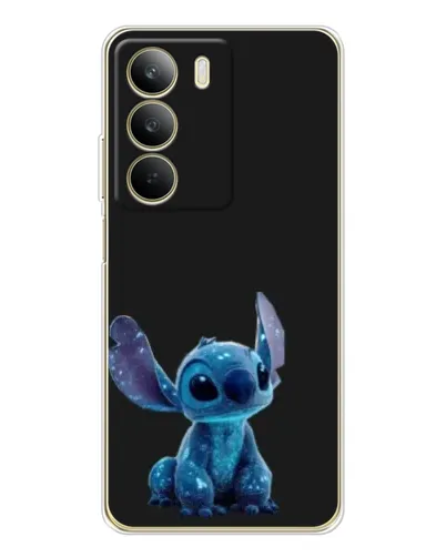 Чехол для Realme C71 с картинкой «Стич на черном»