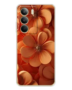 Чохол для Realme C71 з картинкою «Помаранчева макро квітка»