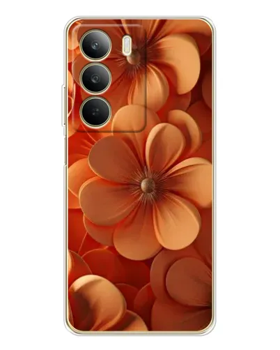 Чохол для Realme C71 з картинкою «Помаранчева макро квітка»