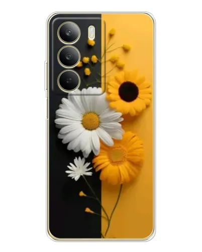 Чохол для Realme C71 з картинкою «Соняшник та ромашка»