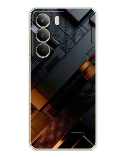 Чохол для Realme C71 з картинкою «Чорні геометричні блоки» Чохол для Realme C71 з картинкою «Чорні геометричні блоки»