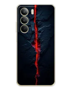 Чохол для Realme C71 з картинкою «Червона лавова тріщина»