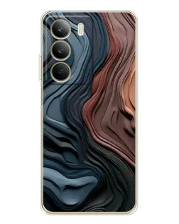 Чохол для Realme C71 з картинкою «Кольорові хвилі каньйону»