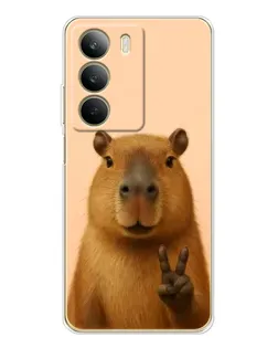 Чехол для Realme C71 с картинкой «Капибара виктория»
