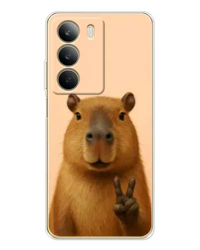Чехол для Realme C71 с картинкой «Капибара виктория»