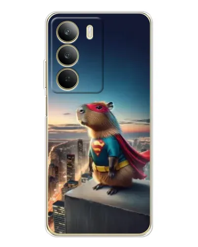 Чехол для Realme C71 с картинкой «Капи-мен супергерой»