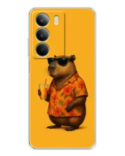 Чехол для Realme C71 с картинкой «Капибара на отдыхе»