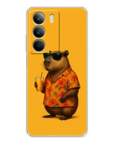 Чехол для Realme C71 с картинкой «Капибара на отдыхе»