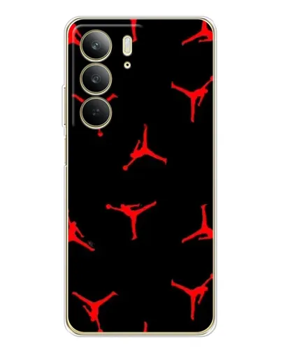 Чехол для Realme C73 5G с картинкой «Jordan Red Pattern» Чехол для Realme C73 5G с картинкой «Jordan Red Pattern»