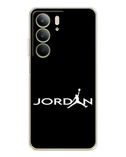 Чехол для Realme C73 5G с картинкой «Jordan White Logo» Чехол для Realme C73 5G с картинкой «Jordan White Logo»