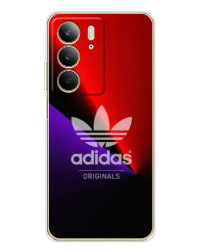 Чехол для Realme C73 5G с картинкой «Adidas Red Neon»