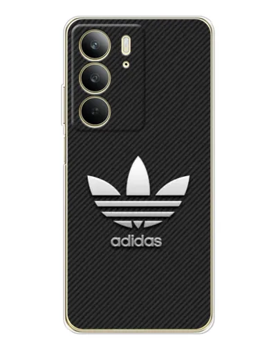 Чехол для Realme C73 5G с картинкой «Adidas Карбоновая текстура»