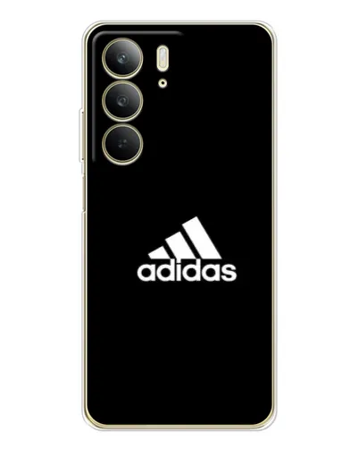 Чехол для Realme C73 5G с картинкой «Черная классика Adidas»