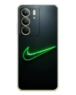 Чохол для Realme C73 5G з картинкою «Неоновий контур Nike»