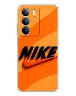 Чохол для Realme C73 5G з картинкою «Помаранчевий драйв Nike»