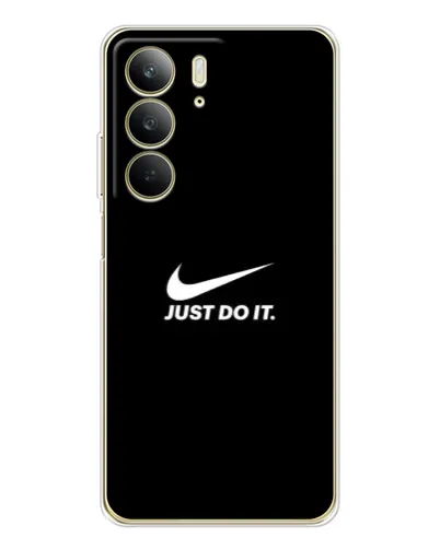 Чехол для Realme C73 5G с картинкой «Минимализм от Nike»