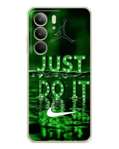 Чехол для Realme C73 5G с картинкой «Зеленый неоновый Nike»